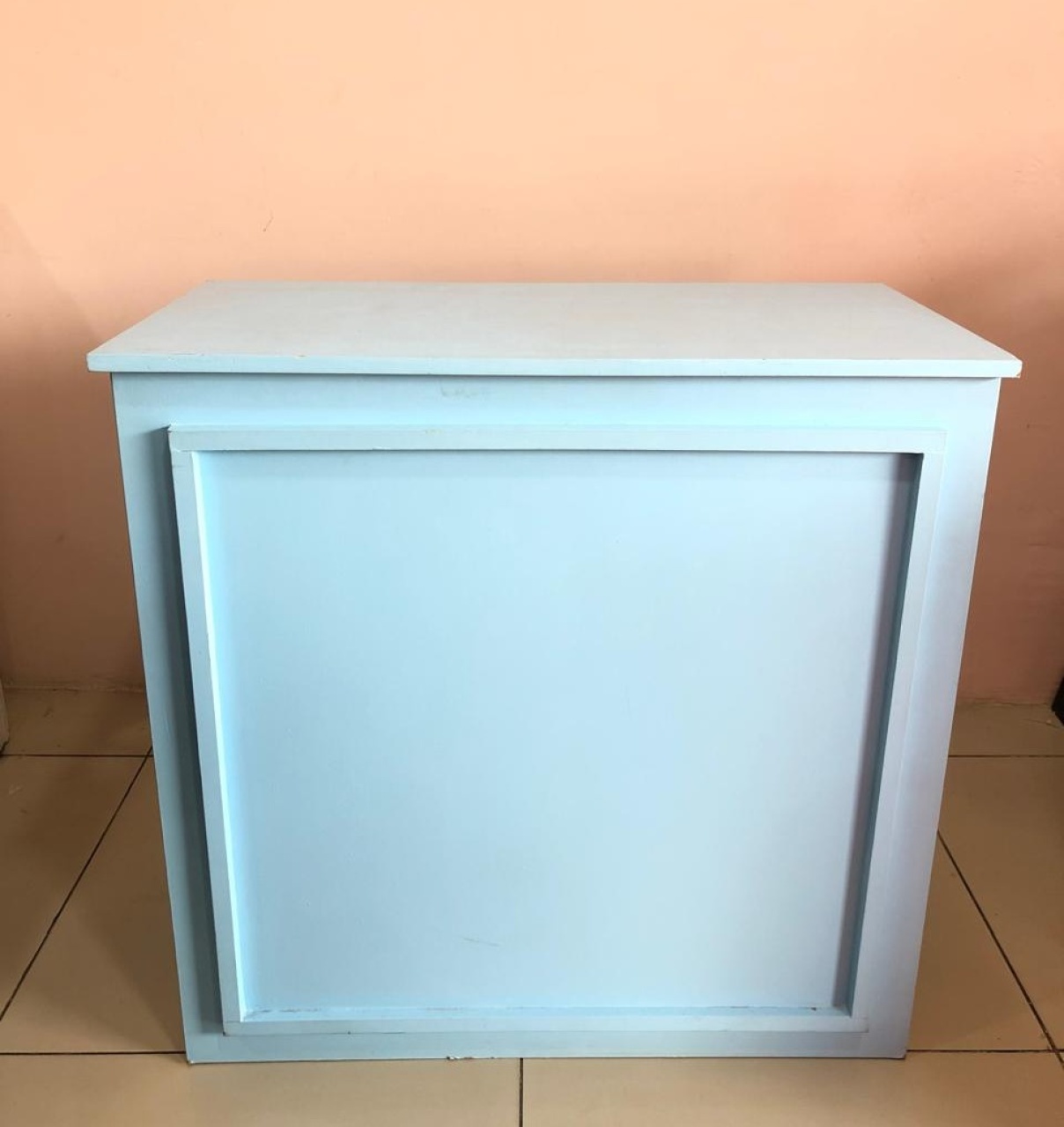 Mesa Cômoda Bouserie Azul Bebê Mdf (80Cm) - Selminha Lokfest