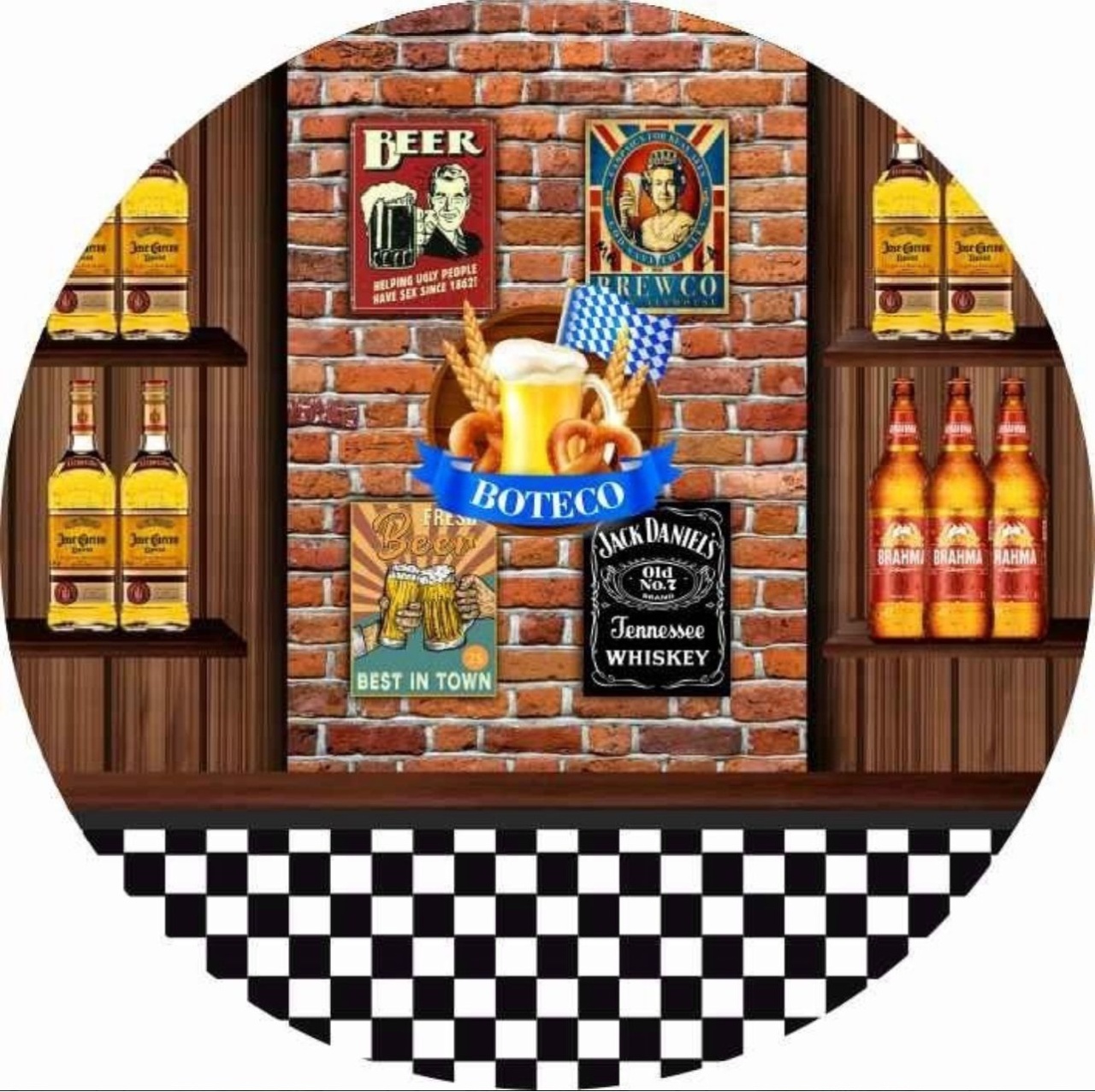 Capa Sublimada Painel Boteco 02 (1,50M) - Selminha Lokfest