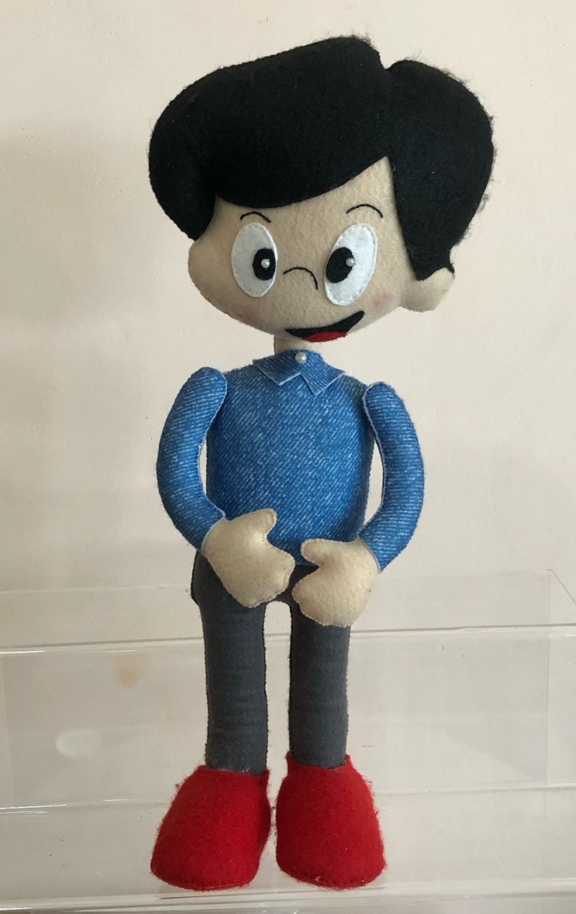 Boneco Miguel Feltro 3 Palavrinhas - Selminha Lokfest