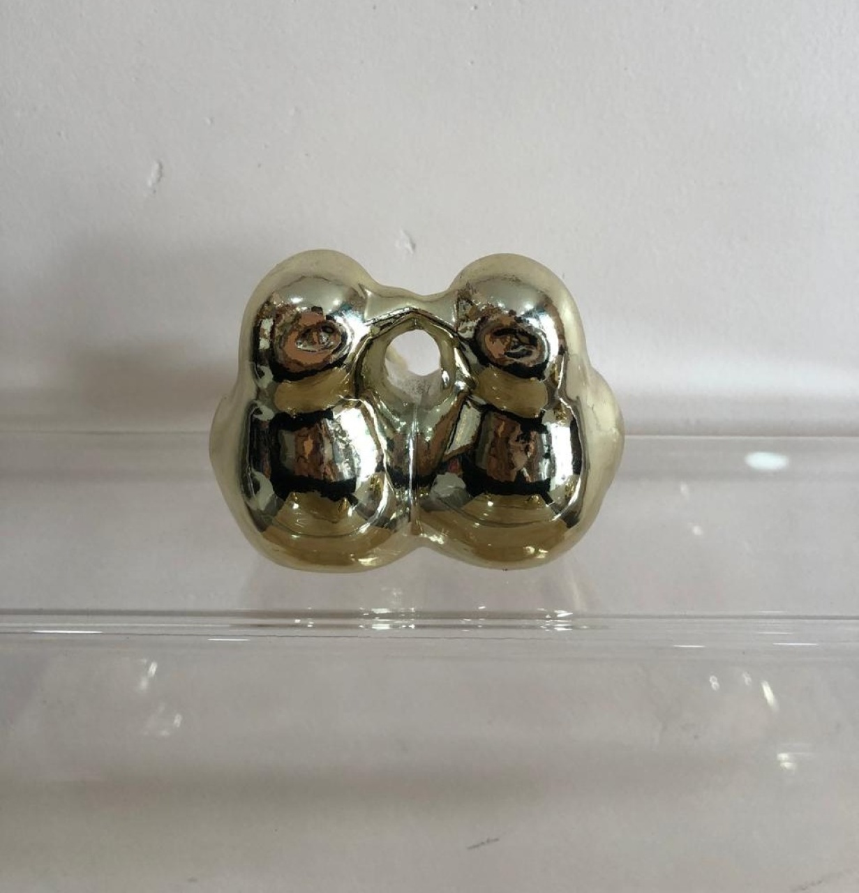Casal de Pombinhos Pequeno Dourado - Selminha Lokfest