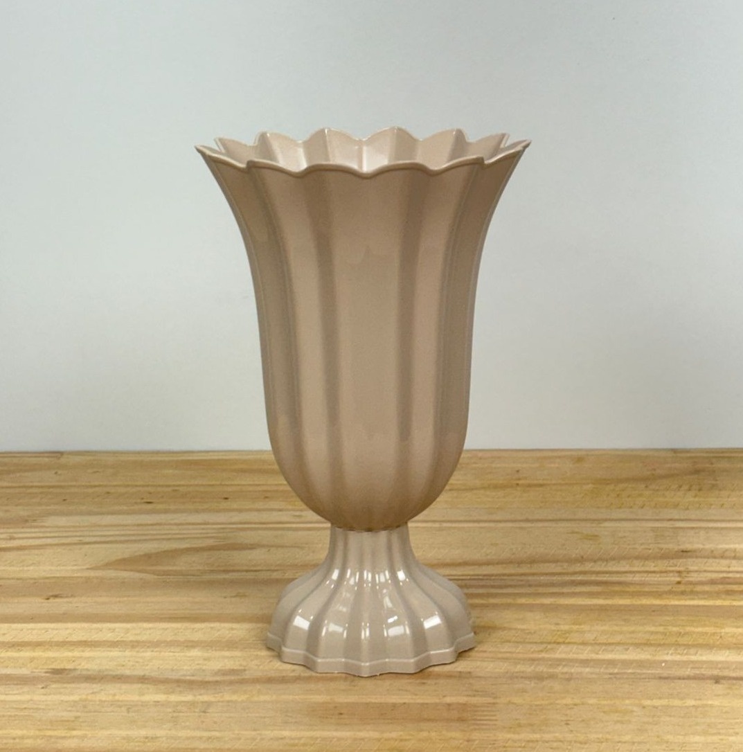 Vaso Popi Pequeno Bege (18.5Cm) - Selminha Lokfest