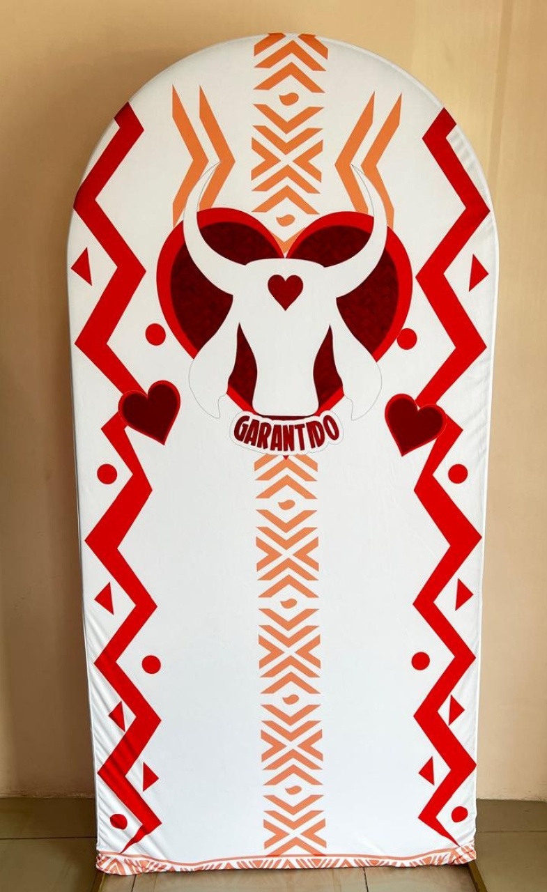 Painel Sublimado Romano Boi Garantido (2X1) - Selminha Lokfest