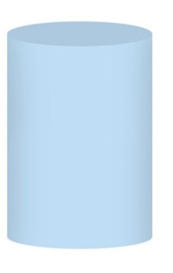Capa Cilindro Pequena Azul Bebê - Selminha Lokfest