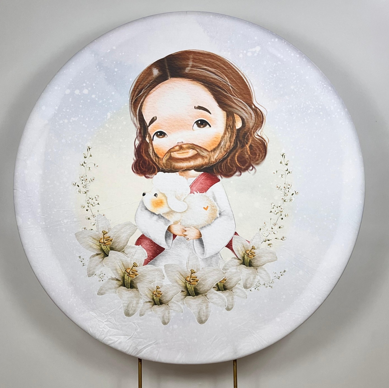 Capa Sublimada Painel Jesus O Bom Pastor (1,50M) - Selminha Lokfest