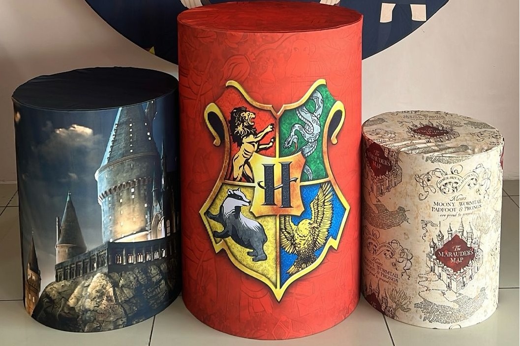 Trio Capas de Cilindros Sublimadas Harry Potter - Selminha Lokfest