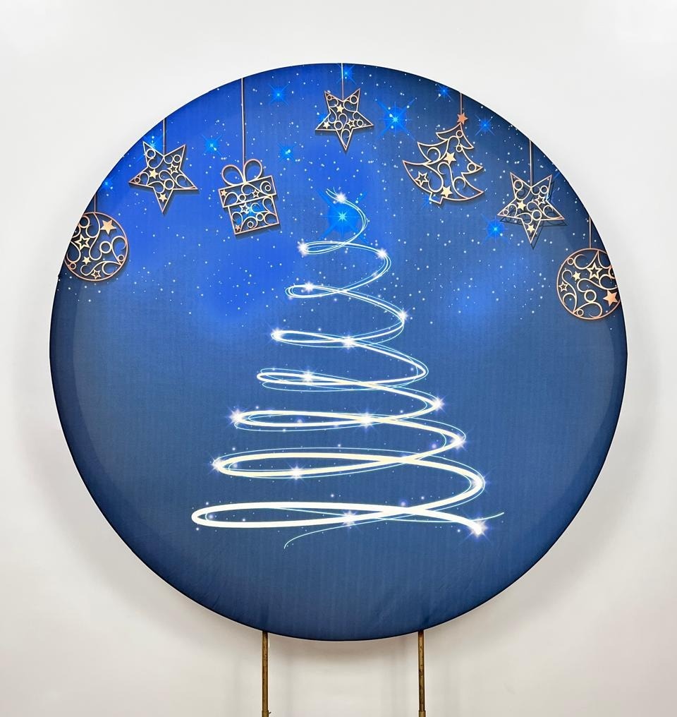 Capa Sublimada Painel Redondo Natal 13 (1,50M) - Selminha Lokfest