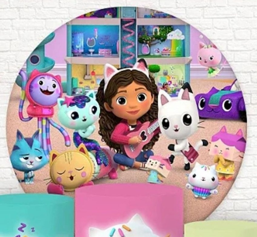 Capa Sublimada Painel Casa Mágica da Gaby (1,50M) - Selminha Lokfest