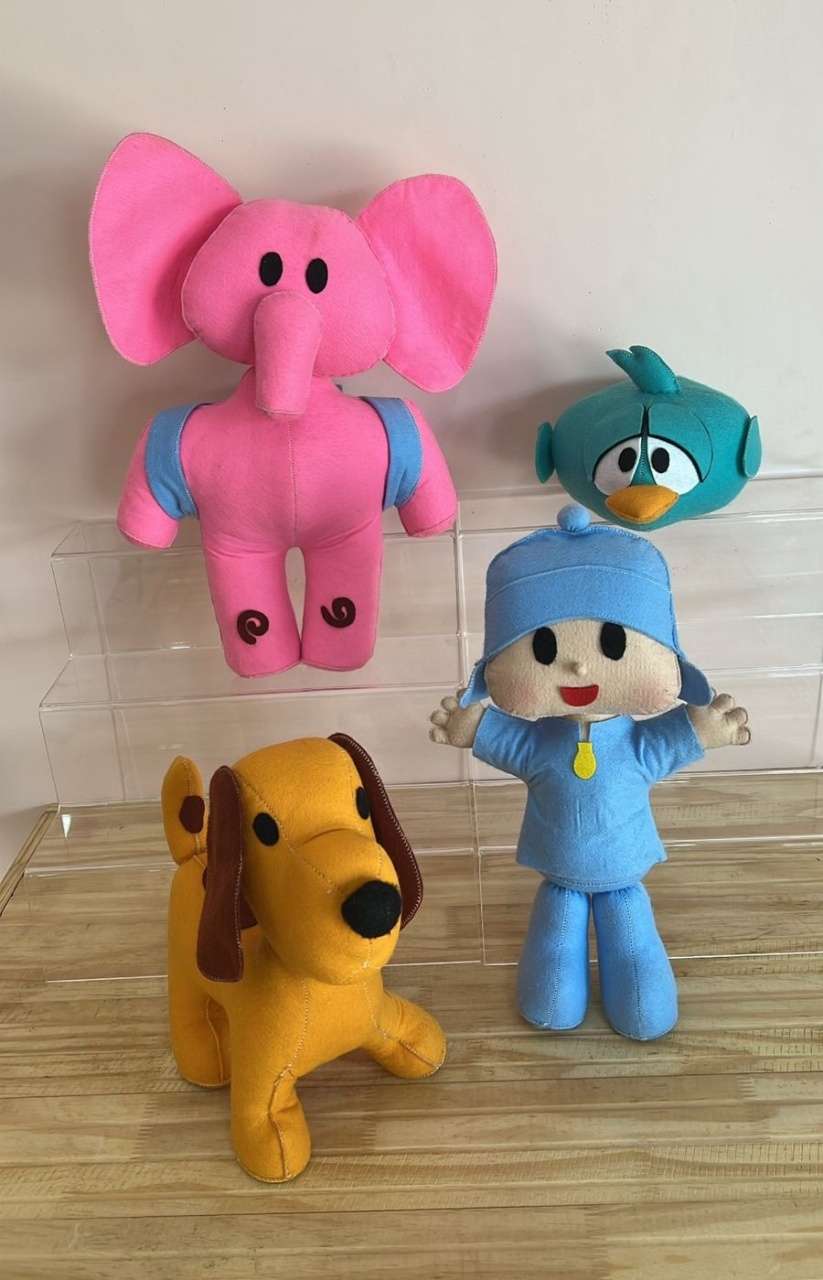 Kit Feltros Pocoyo 4Pçs - Selminha Lokfest