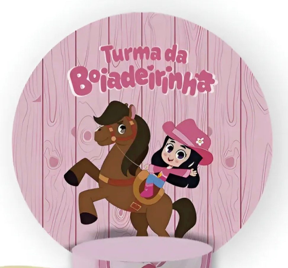 Capa Painel Redondo Sublimado Turma da Boiadeirinha (1.50M) - Selminha Lokfest