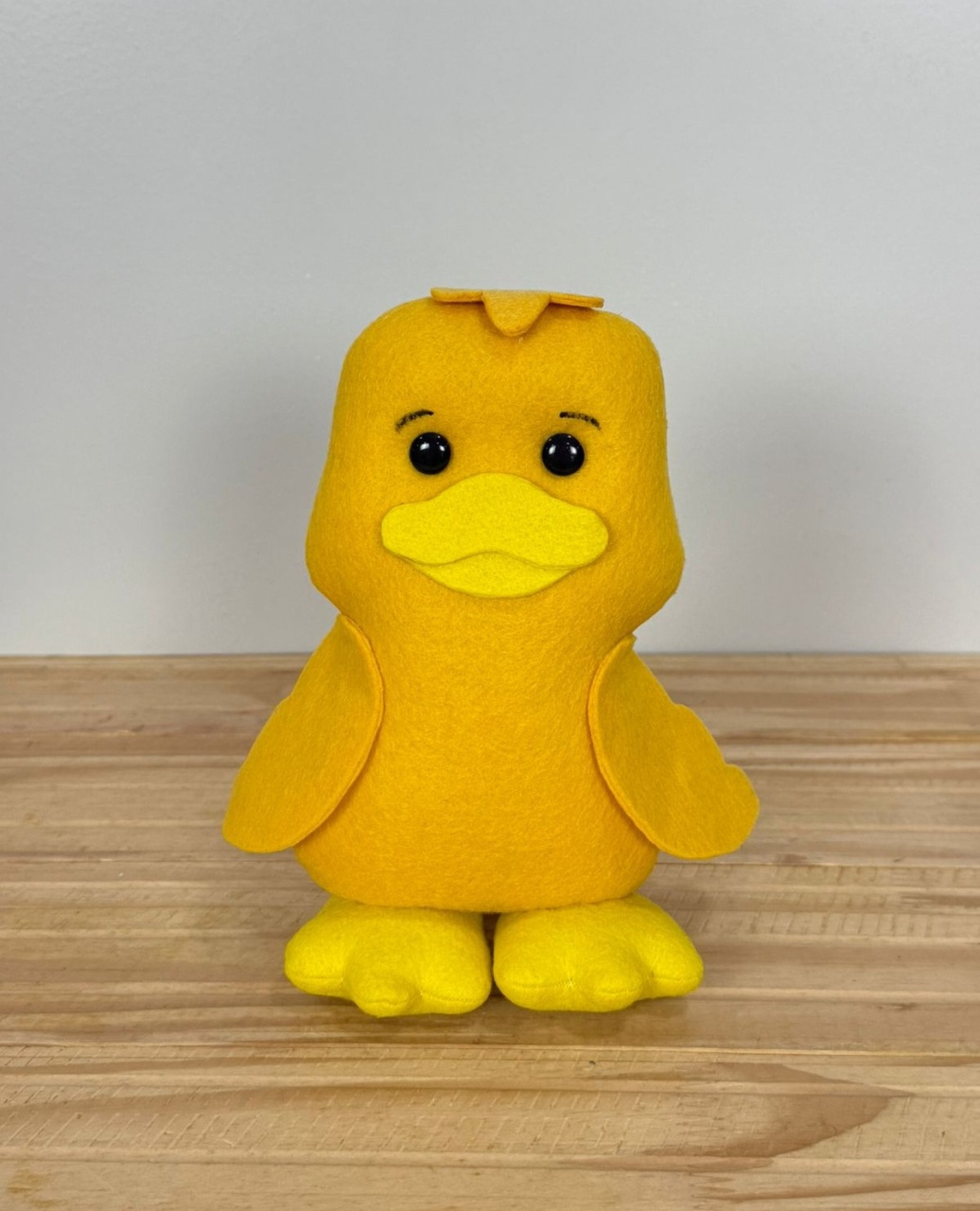 Patinho Amarelo Feltro Bento E Totó (19Cm) - Selminha Lokfest