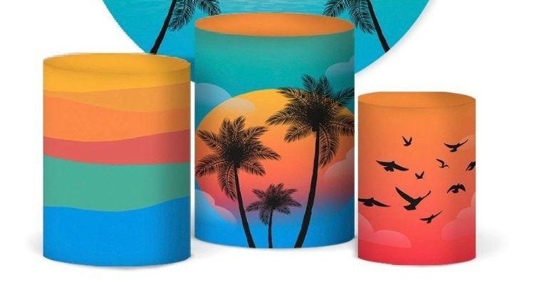Trio Capas de Cilindros Sublimadas Tardezinha 01 - Selminha Lokfest