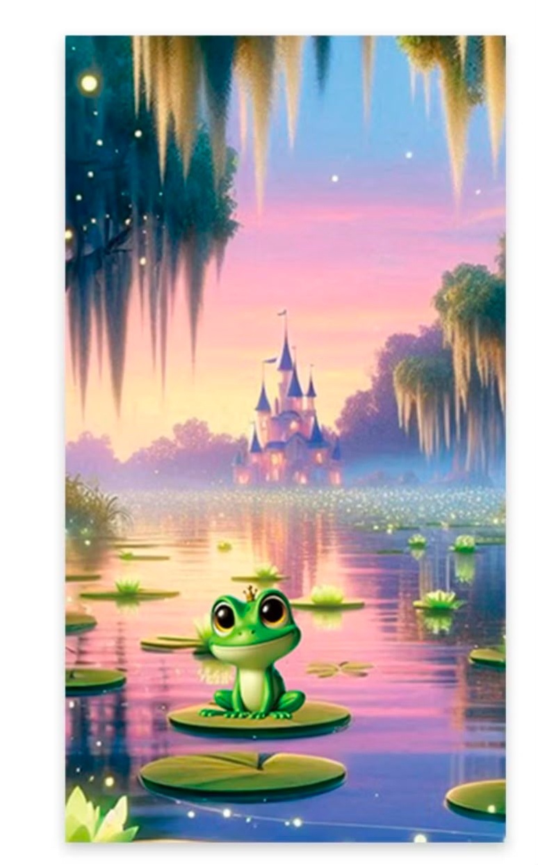 Painel Sublimado Retangular Princesa E O Sapo (2X1) - Selminha Lokfest