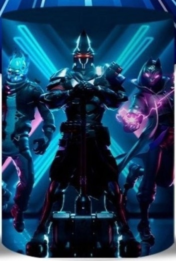 Capa Sublimada Cilindro Grande Fortnite - Selminha Lokfest