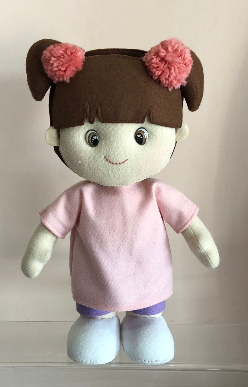 Boneca Boo Monstros S.a Feltro 30Cm - Selminha Lokfest