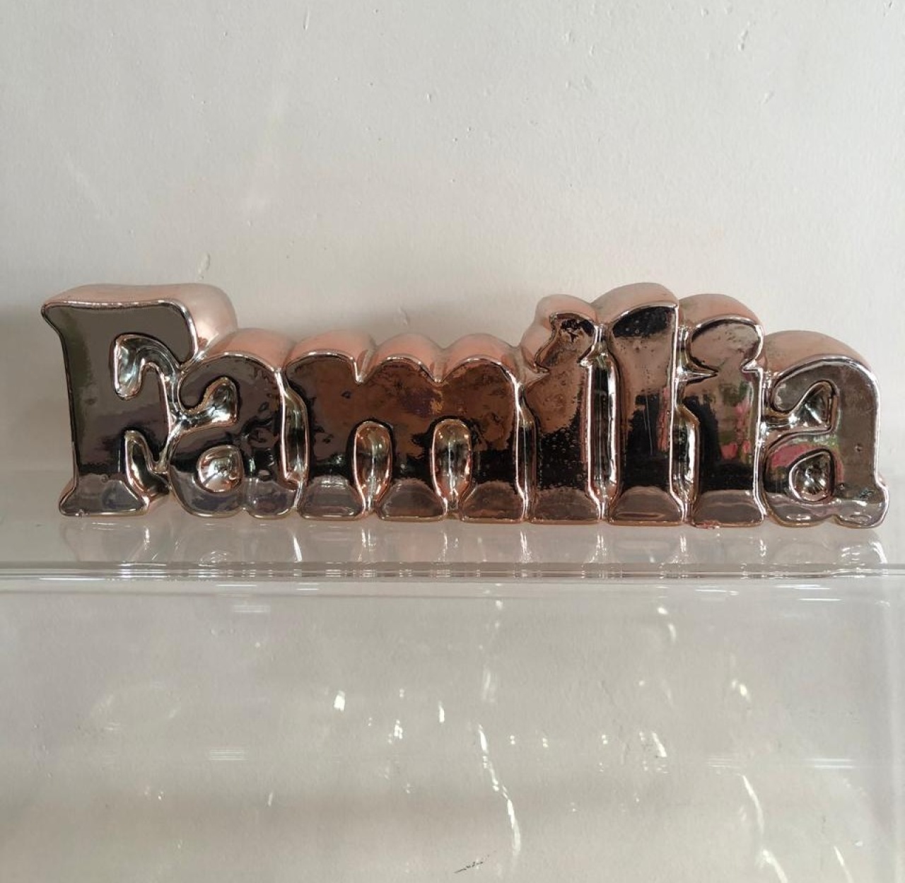 Palavra Família de Mesa Cerâmica Rosé - Selminha Lokfest