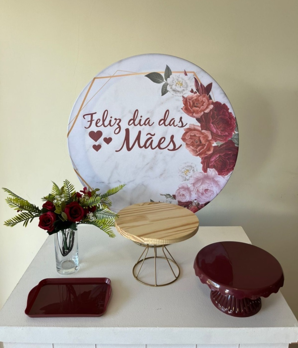 Kit Mesa/ Feliz Dia das Maes - Andréa Marques Pegue e Monte