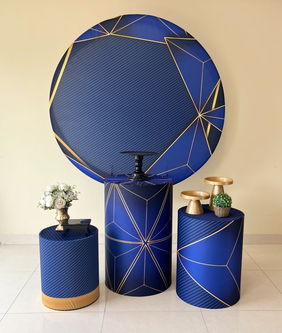 Kit Festa Azul E Dourado - Andréa Marques Pegue e Monte