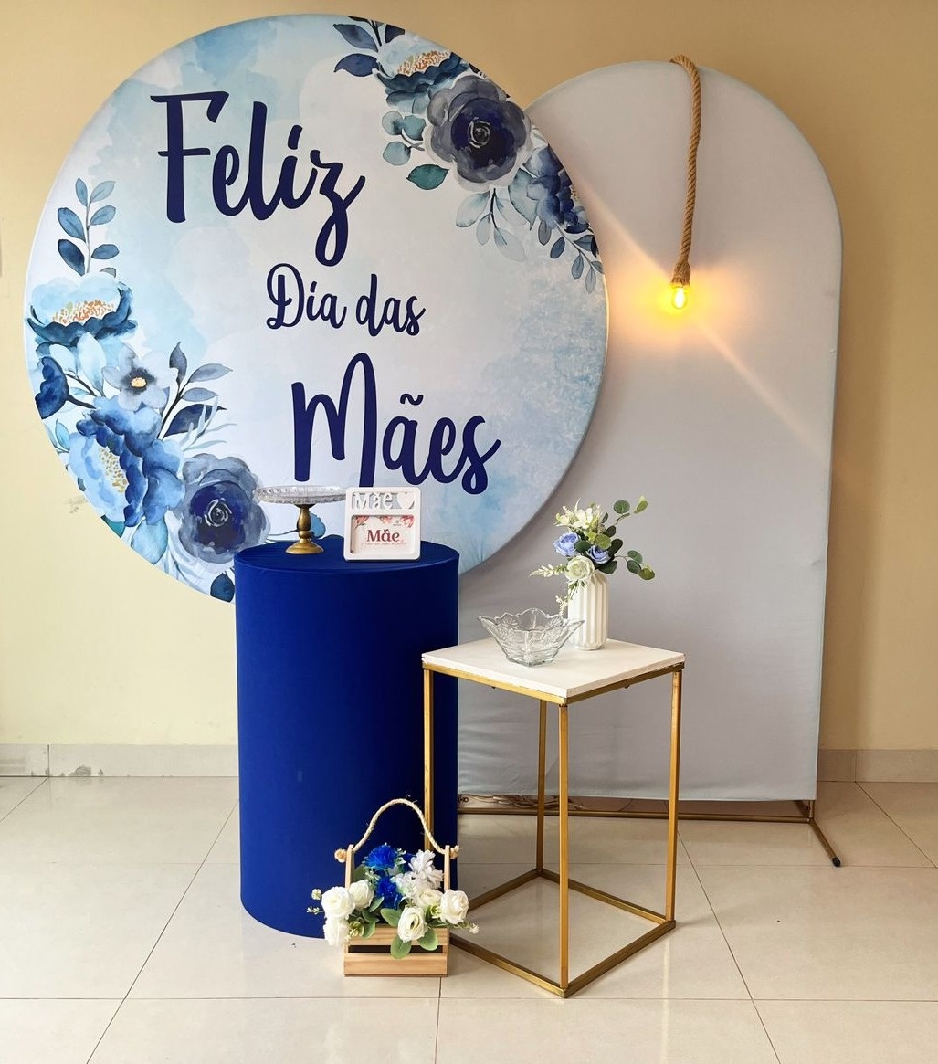 Prata Dia das Mãe Azul - Andréa Marques Pegue e Monte