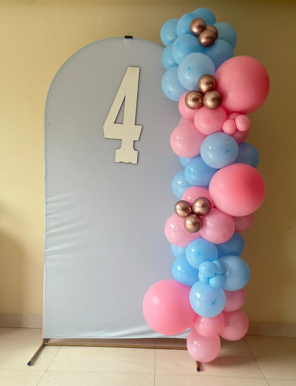 Arco de Balão G 2 Metros Orgânico - Andréa Marques Pegue e Monte