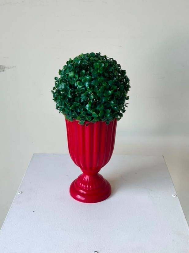 Vaso Vermelho C/Buxinho - Andréa Marques Pegue e Montehttps://loquefacil.com/orders/panel
