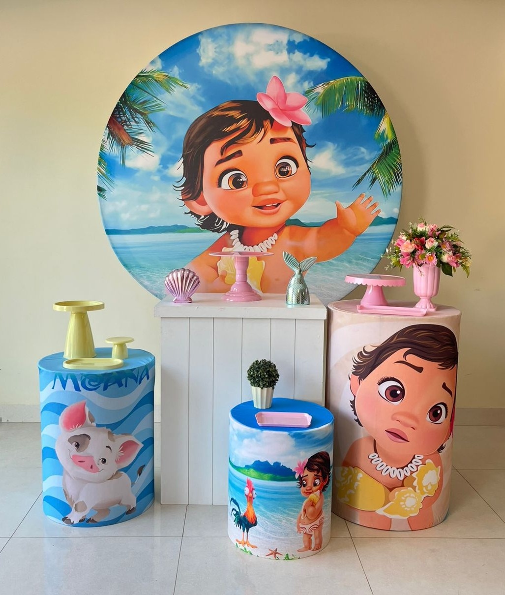 Kit Big Festa Moana Baby - Andréa Marques Pegue e Monte