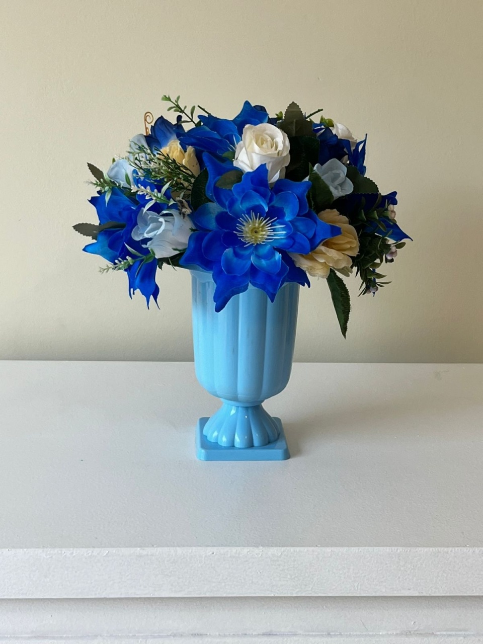 Vaso G Azul Bebê - Andréa Marques Pegue e Monte