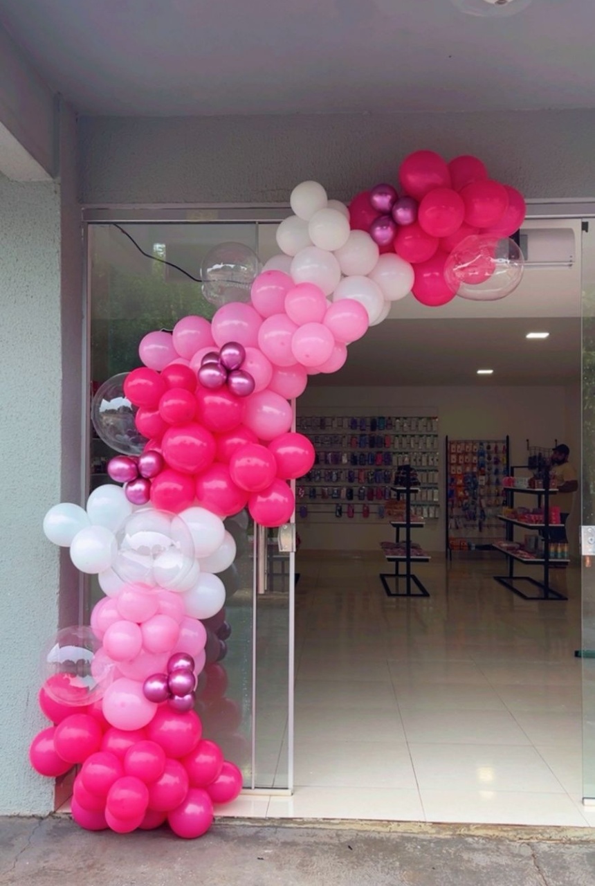 Arco de Balão  3 Metros Orgânico - Andréa Marques Pegue e Monte