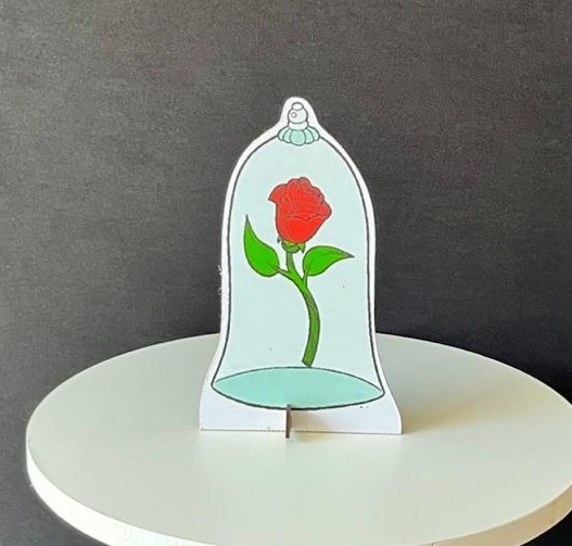 Display Rosa Vermelha - Andréa Marques Pegue e Monte