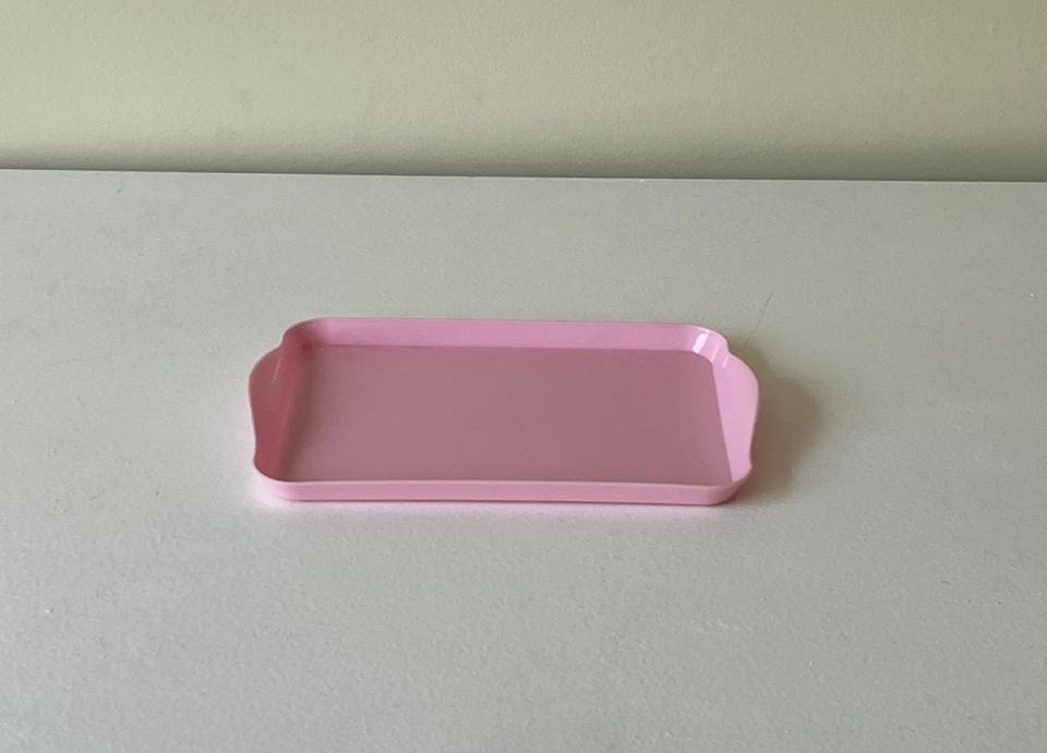 Bandeja P Rosa Bebe Baixa - Andréa Marques Pegue e Monte