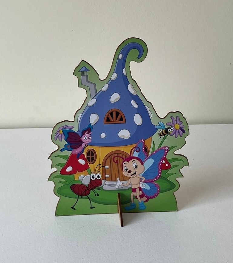 Display Casinha Lilás C Bichinhos - Andréa Marques Pegue e Monte
