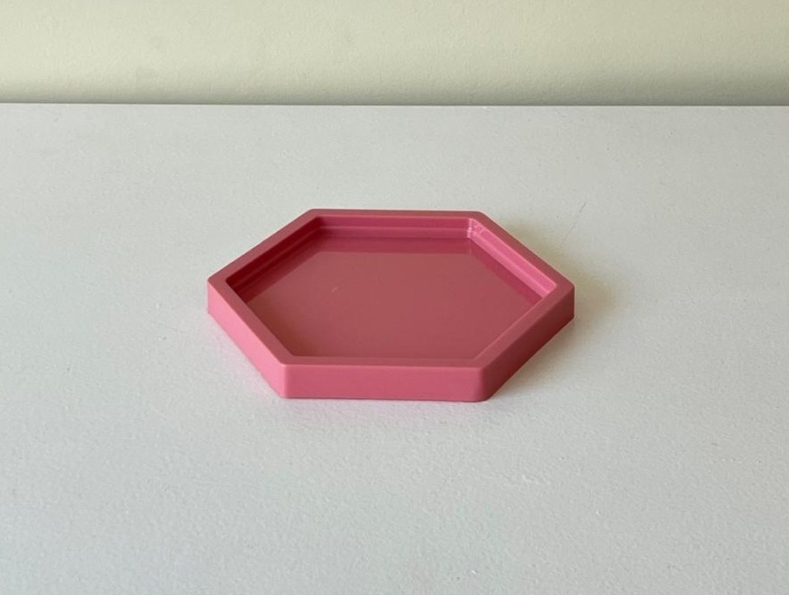 Bandeja P Rosa Chiclete Baixa - Andréa Marques Pegue e Monte