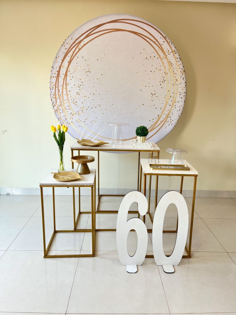Kit Prata Branco-Dourado Número - Andréa Marques Pegue e Monte
