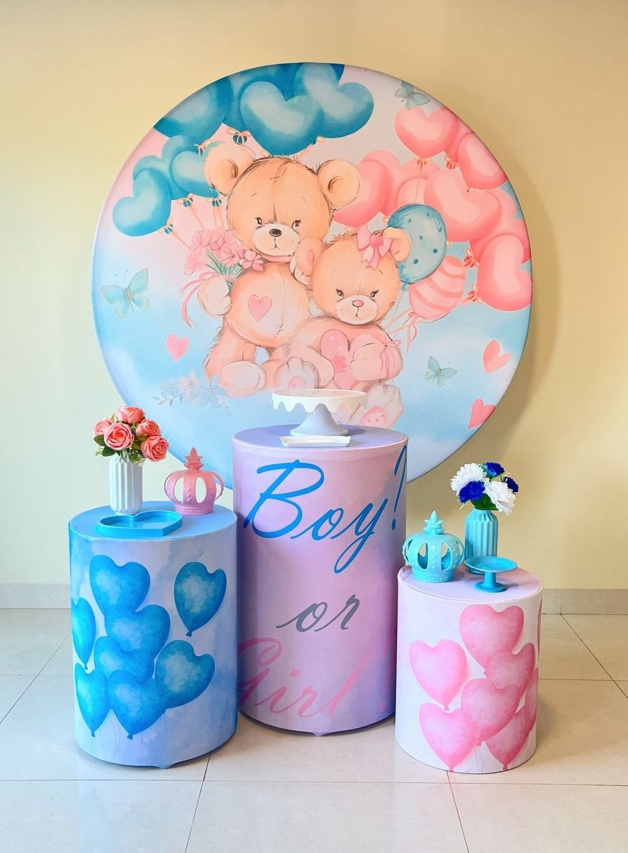 Kit Festa Chá Revelação - Andréa Marques Pegue e Monte