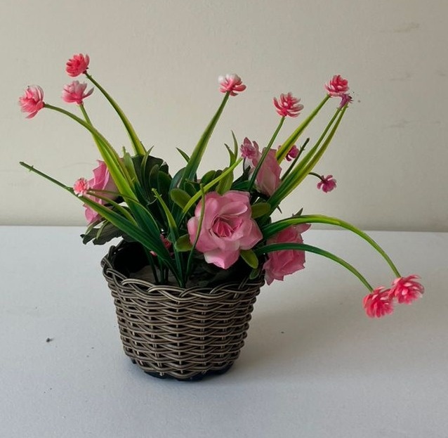 Vaso M Com Flores - Andréa Marques Pegue e Monte