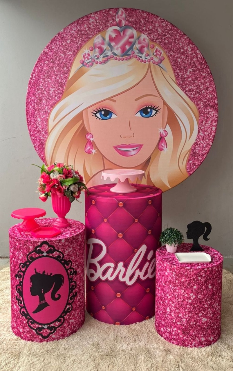 Festa Barbie - Andréa Marques Pegue e Monte
