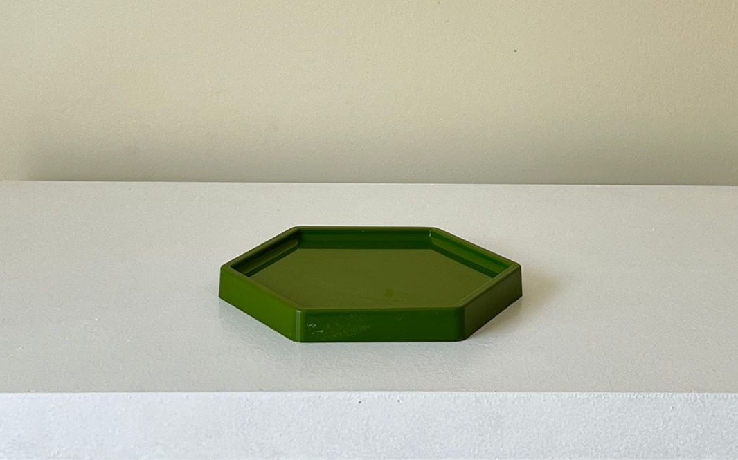 Bandeja M Verde Musgo Baixa - Andréa Marques Pegue e Monte