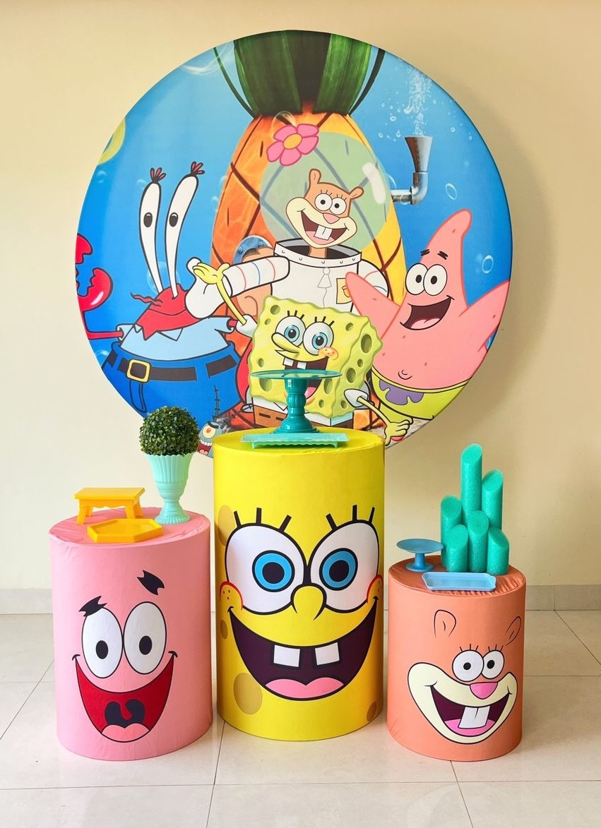 Kit Festa Bob Esponja - Andréa Marques Pegue e Monte