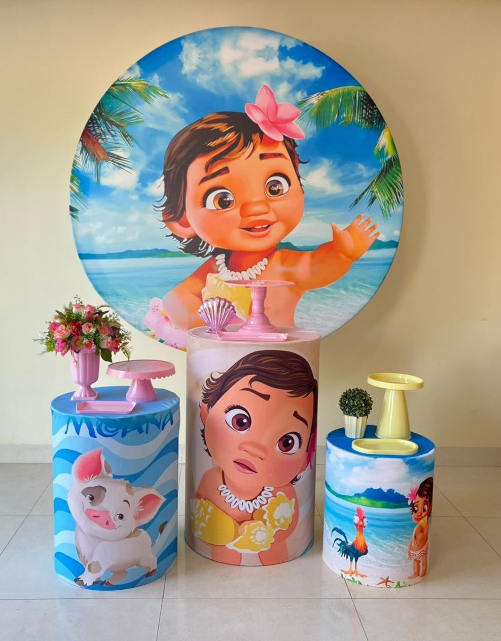 Kit Festa Moana Baby - Andréa Marques Pegue e Monte