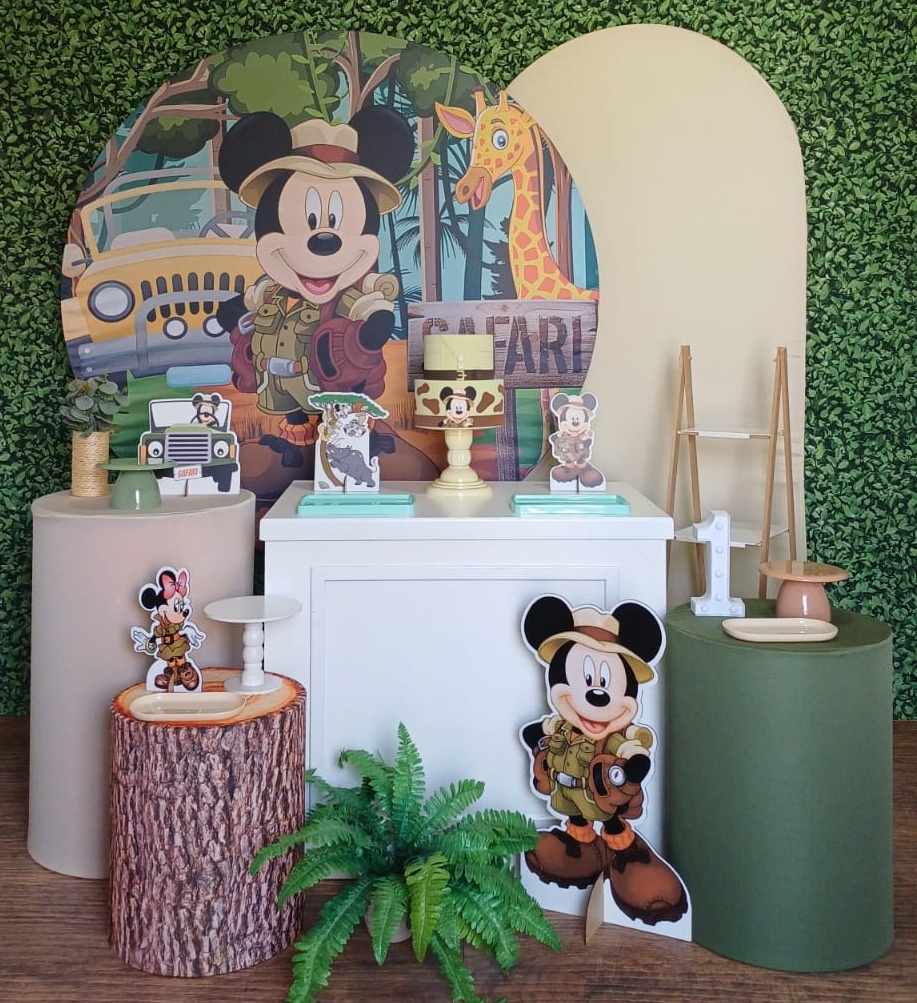 Kit Rubi Mickey Safari - TUDO É FESTA PEGUE E MONTE