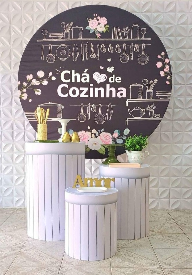 Kit Chá de Cozinha - TUDO É FESTA PEGUE E MONTE