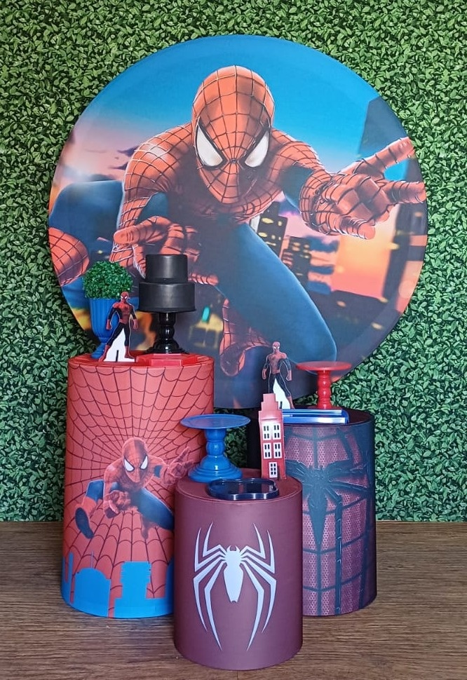 Kit Ouro Homem Aranha - TUDO É FESTA PEGUE E MONTE
