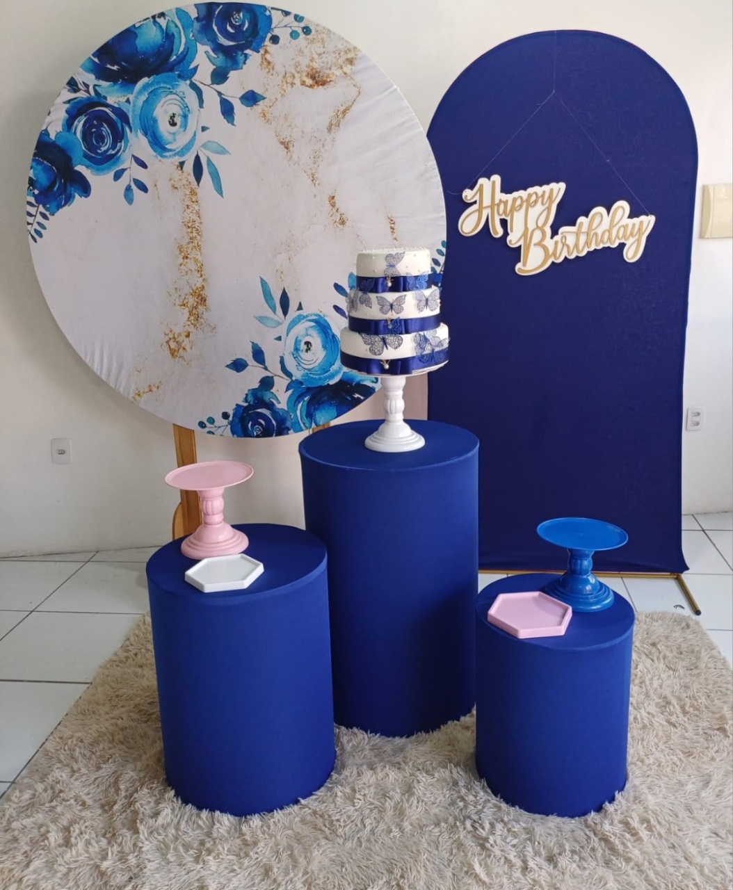 Flor Azul 1 - Cia da Festa