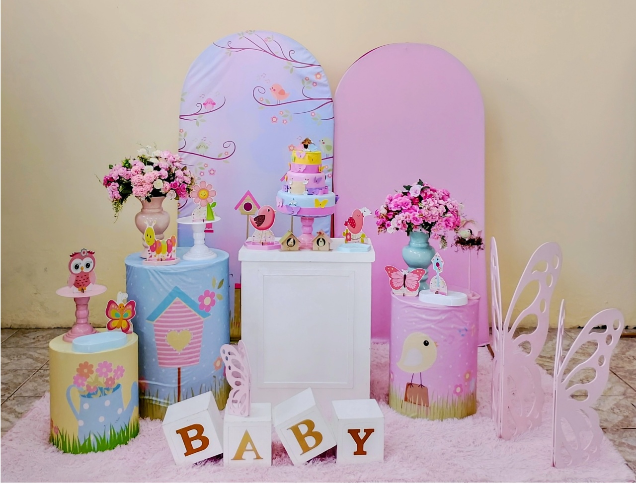 Chá de Bebê  Menina 1 - Cia da Festa