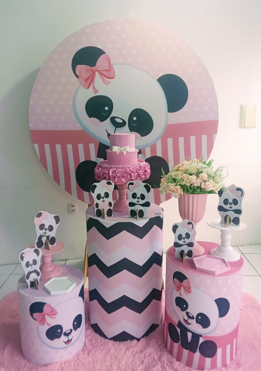 Panda Rosa - Cia da Festa