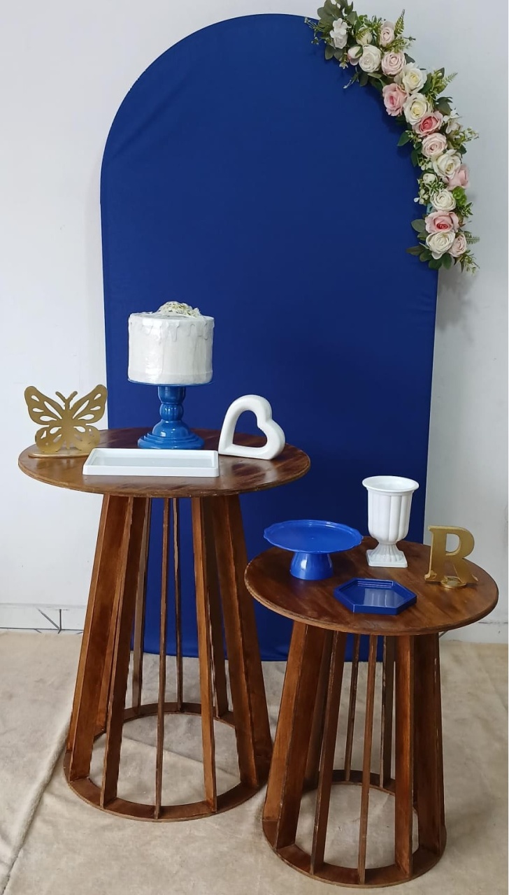 Adulto Azul Royal Mesa Cone  - Up festas pague e monte 