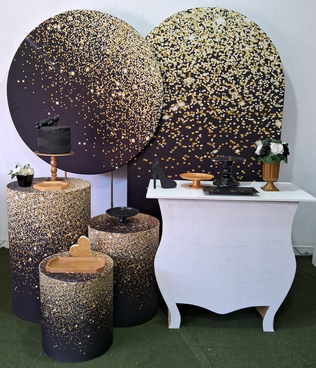 Gliter Dourado Prata Ouro  - Up festas pague e monte 