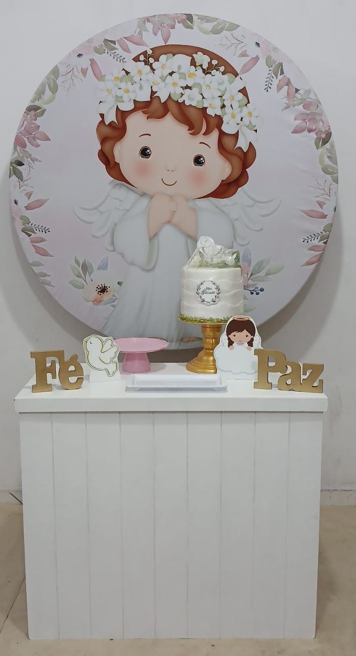  Batizado Menina Bronze   - Up festas pague e monte 