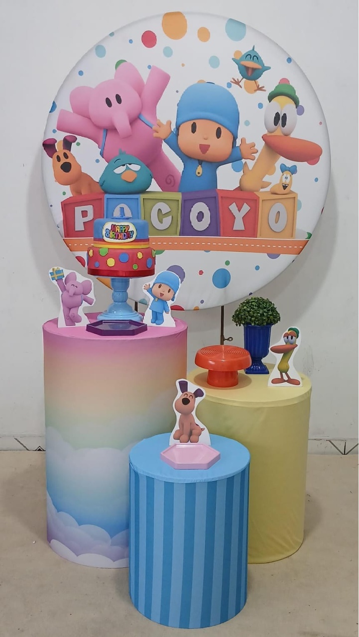 Pocoyo Prata - Up festas pague e monte 