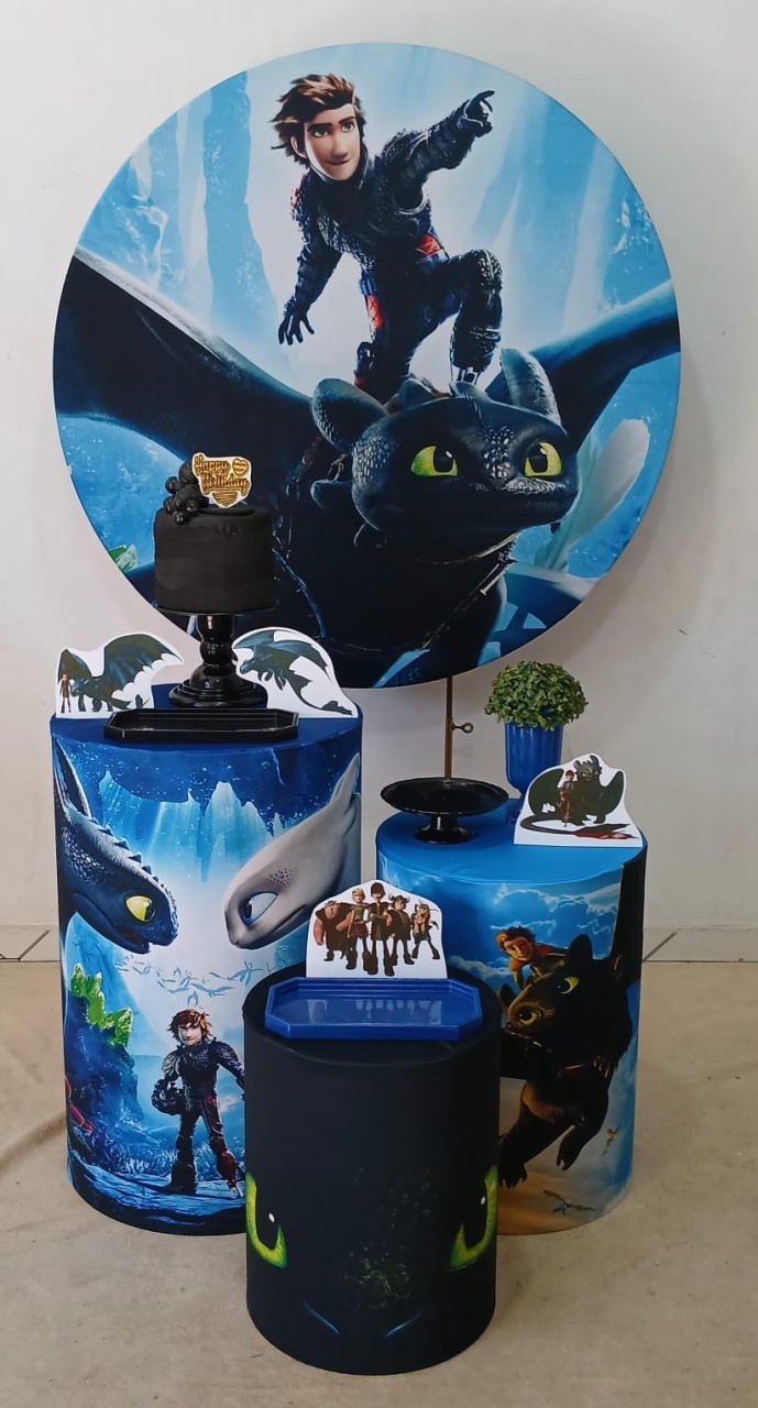 Como Treinar O Seu Dragão Prata - Up festas pague e monte 