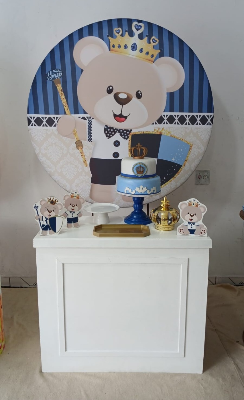 Ursinho Príncipe Bronze  - Up festas pague e monte 